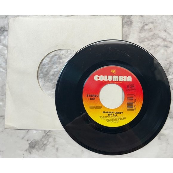 Mariah Carey My All / Breakdown 45 90's Hip Hop Pop Columbia 38-78821 - Picture 3 of 6